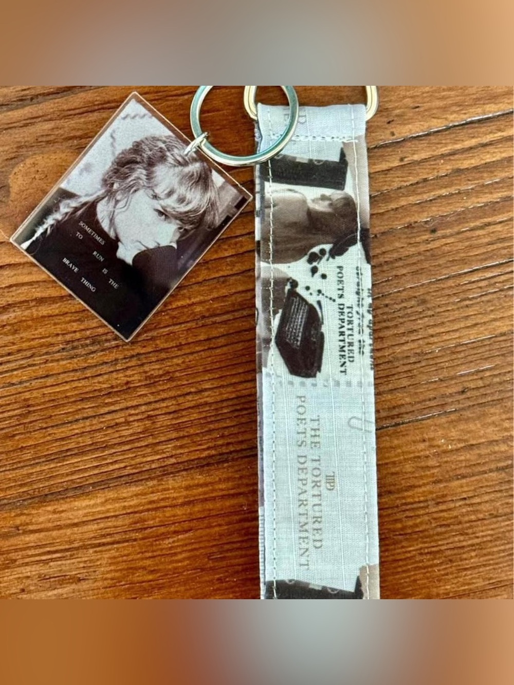 The Tortured Poets Department Taylor Swift Album Photo Print Keychain Wristlet